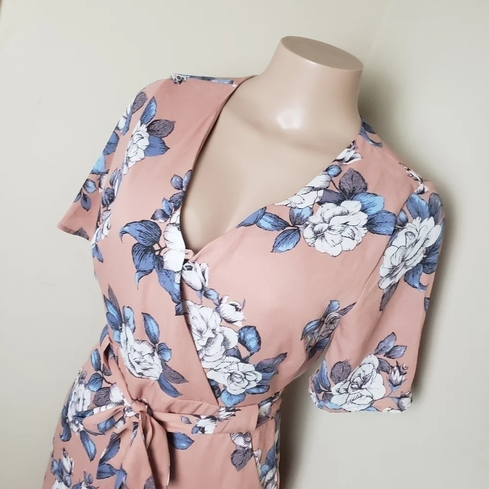SIENNA SKY Floral Ultra Mini Dress with Long Cover - Picture 2 of 10